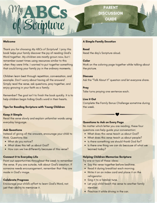 5 My ABCs of Scripture! Alphabet Coloring Book | No Prep Printable