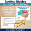 6 Decodable Spelling Riddles - Add Meaning to Spelling! Silent E Vowel Teams