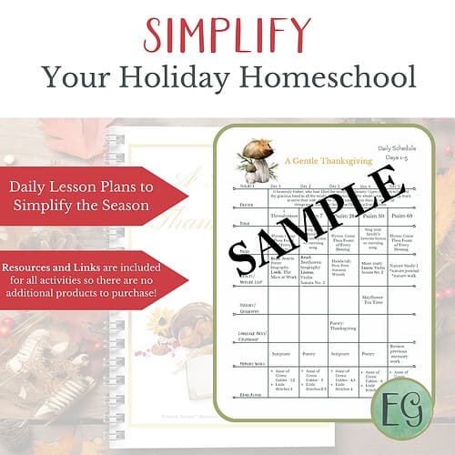 6 A Gentle Thanksgiving - Charlotte Mason Seasonal Curriculum