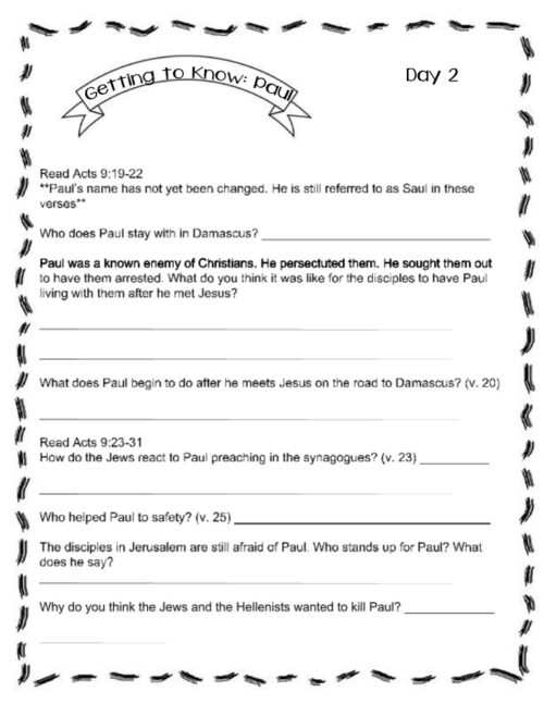 6 Bible Study for Preteens | Getting to Know Paul | No Prep