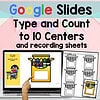 Counting Objects 0–10 Google Slides & Printable Centers