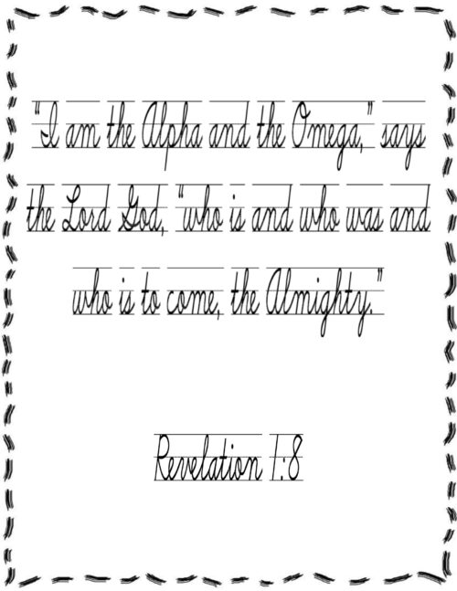 7 Names of God Copywork | A Full Year of Copywork | No Prep