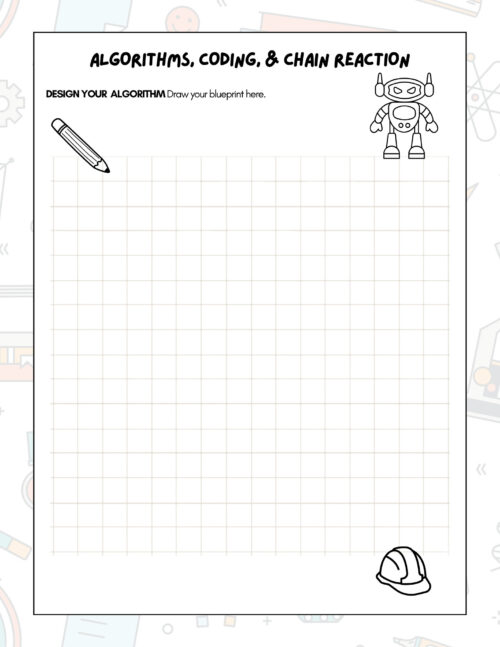 7 STEM CHALLENGE Algorithms and Chain Reaction Coding Challenge | 3rd-8th Grade | Low Prep