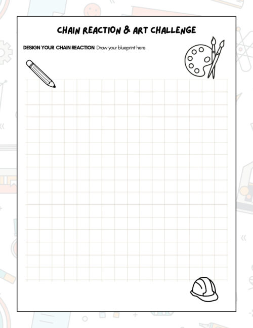 7 STEM CHALLENGE Chain Reaction Art Challenge | 3rd-8th Grade | Low Prep