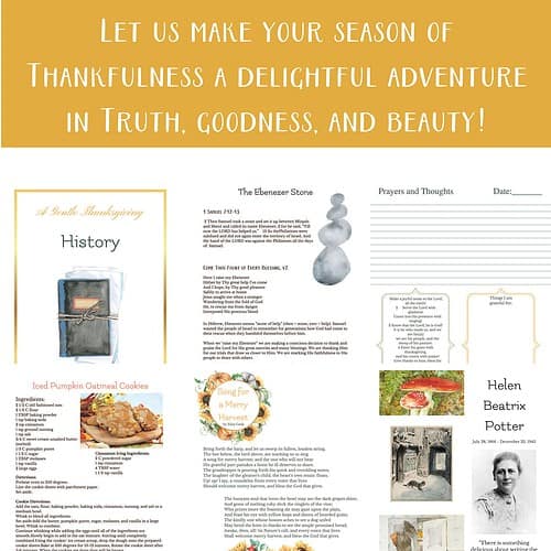 7 A Gentle Thanksgiving - Charlotte Mason Seasonal Curriculum