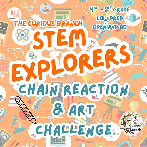 9 STEM CHALLENGE Chain Reaction Art Challenge | 3rd-8th Grade | Low Prep