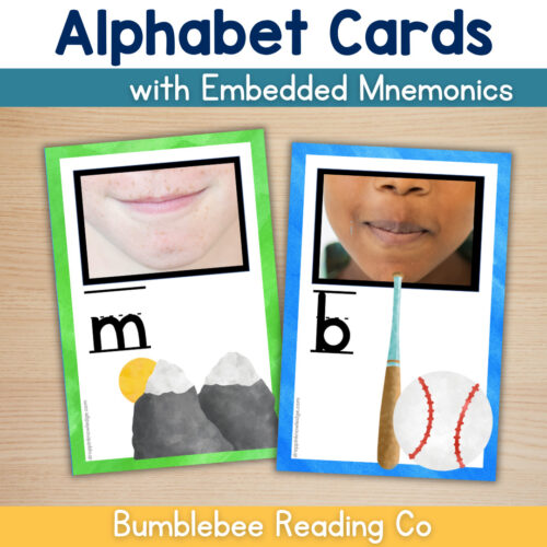 Alphabet Articulation Cards with Embedded Mnemonics - Science of Reading