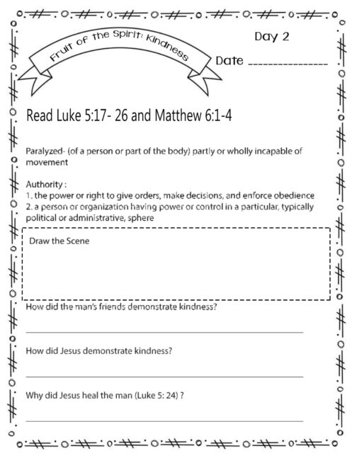 BibleStudyforPreTeensNoPrepFruitoftheSpiritKindness-1.pdf Bible Study for PreTeens | No Prep | Fruit of the Spirit | Kindness