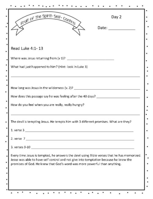 BibleStudyforPreTeensNoPrepFruitoftheSpiritSelfControl-1.pdf Bible Study for PreTeens | No Prep | Fruit of the Spirit | Self Control