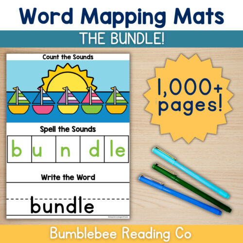 Mapping Mats - Fun Twist on Sound Boxes (BOTTOMLESS BUNDLE) Orthographic Mapping