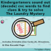 CVC Detective Decoder 1 Etsy Cover Images aff 2_2 Phonics CVC Words Practice | Laundry Mystery
