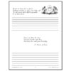 Homeschool Resource Co. Letter Template Letter template with religious verses and ruled lines for handwriting practice from Homeschool Resource Co., ideal for secular or faith-based education activities.