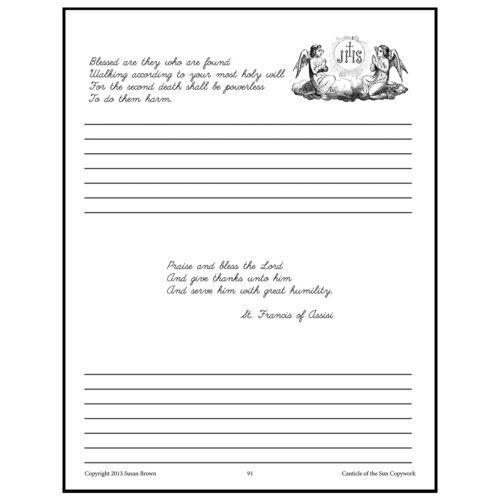 Homeschool Resource Co. Letter Template Letter template with religious verses and ruled lines for handwriting practice from Homeschool Resource Co., ideal for secular or faith-based education activities.