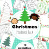 Christmas Preschool pack TPT Christmas Preschool Pack: activities, trees, and kids illustrations for homeschool resources.