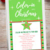 Color-in Christmas book TPT Color-in Christmas book