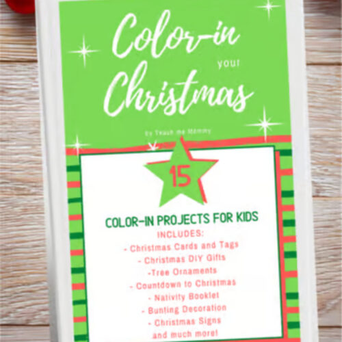 Color-in Christmas book TPT Color-in Christmas book