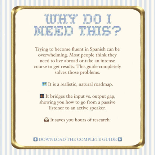 Freebie_Preview-Image-2 Spanish Immersion Guide | 12 Daily Fluency Ideas | Comprehensible Input/Output