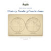 History Grade 3 Curriculum Cover Cover of History Grade 3 Curriculum by Fostering Wonder featuring world maps of Western and Eastern Hemispheres.