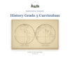 History Grade 5 Curriculum Cover Cover of History Grade 5 Curriculum by Fostering Wonder featuring world maps of Western and Eastern Hemispheres.