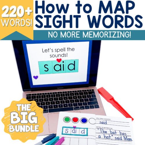 Sight Word Mapping by Phonics Skill (Includes Heart Words) - Science of Reading