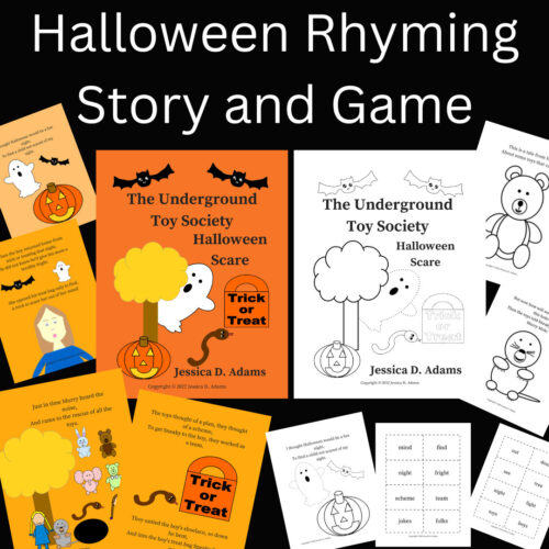 Halloween Rhyming Story and Game cover Halloween Rhyming Story and Game