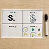 SATPIN Activity Boards Preview Educational worksheet for learning the letter S with activities: say, trace, write, and circle.