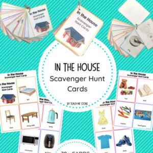 Around the House Scavenger Hunt Cards