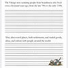 Seafaring History Viking seafaring copywork page with decorative shield and helm image for homeschool resources.