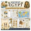 A Complete Mini Study Ancient Egypt educational mini study for homeschool learning with pyramids, hieroglyphs, maps, and Egyptian artifacts.
