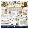 Ancient Greece Mini Study Card Pack Ancient Greece educational resource collage featuring temples, pottery, olive branches and maps for homeschooling.