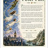 Introduction to Peter Pan Illustration of Peter Pan flying over London with the moon and stars, a classic classic book cover design for Homeschool Resource Co.