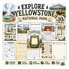 Explore Yellowstone National Park Cover Explore Yellowstone National Park collage featuring maps, backpack, wildlife, and geysers from Homeschool Resource Co. with travel-ready educational design.