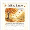 Screenshot Falling Leaves watercolor painting with orange, yellow, and red autumn trees and falling leaves, illustrating the beauty of fall.