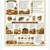 Screenshot Seasonal work poster with autumn-themed illustrations of pumpkins, tools, and activities for homeschooling during fall.