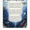 Screenshot Beautiful underwater scene with sea creatures and a poem titled 'Down Through the Blue' for homeschooling resources.