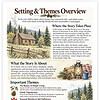 Screenshot Setting & Themes Overview for Homeschool Resource Co. with a rustic cabin and nature scenes.