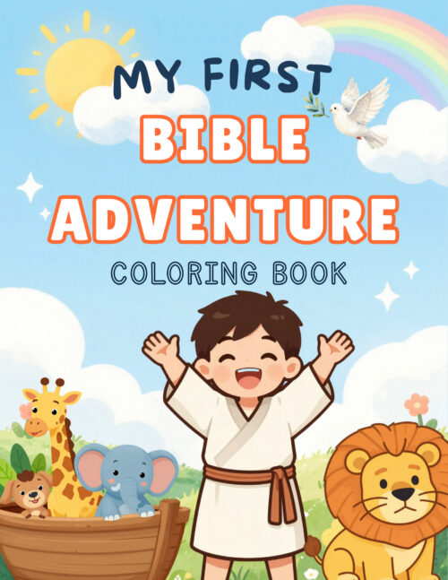 MFBAK - Coloring Book Christian Bible Activity Bundle for Preschoolers | Printable Coloring, Tracing, Flash Cards & Crafts