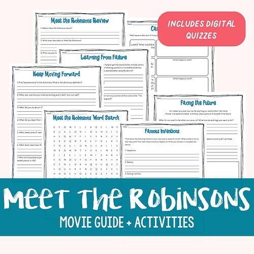 Meet the Robinsons cover Meet the Robinsons Movie Guide + Digital Quizzes