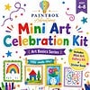Mini Art Celebration Kit cover, resized Mini Art Celebration Kit by Paintbox Adventures for ages 4-8, colorful art supplies, drawings, and a rainbow theme from Homeschool Resource Co.