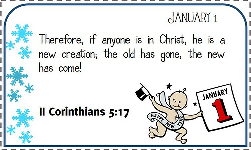 NIV Jan 01 Bible Verse Calendar Cards Full Year NIV