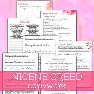 Nicene Creed Memory Work Pack