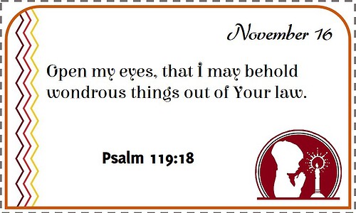 Nov 16 ESV Bible Verse Calendar Cards November ESV