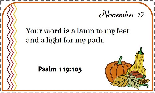 Nov 17 NIV Bible Verse Calendar Cards November NIV