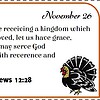 Nov 26 KJV Bible Verse Calendar Cards November KJV