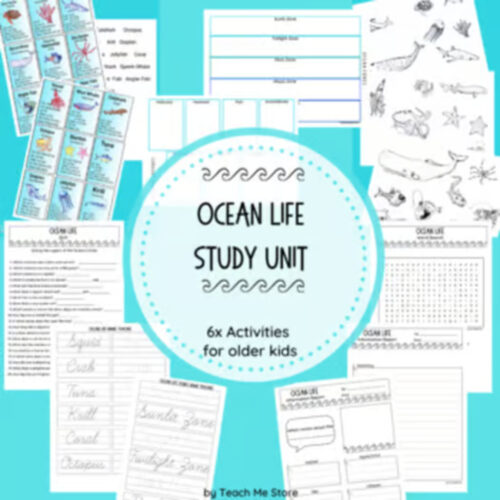 Ocean Life unit TPT Ocean Life Study Unit