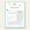 Inside This Bundle: Patience Essentials Inside This Bundle by Homeschool Resource Co. showcasing weekly trait discussion pages and scripture prompts for patience and character growth.