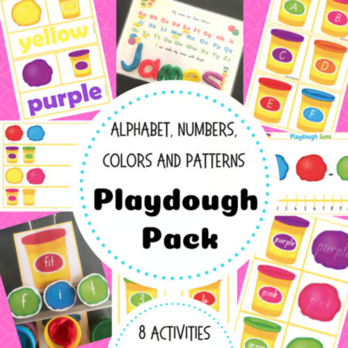 Playdough pack TPT Playdough preschool pack