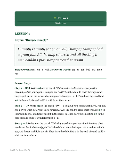 Homeschool Resource Co. Educational Material Homeschool Resource Co. educational worksheet for lesson planning and literacy activities.