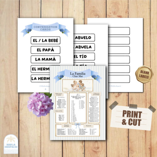 Educational family cards and printables for homeschool resources, including conversation cards and list templates for families and caregivers.