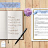 Homeschool Resource Co. Study Tools Notebook with checklist, pen, and teacher guide on a wooden desk showcasing homeschooling resources from Homeschool Resource Co.